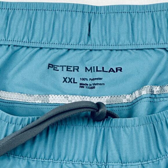 Peter Millar Crown Sport Active Men's 2XL Rainfall Blue Swift Performance Shorts - Picture 8 of 13